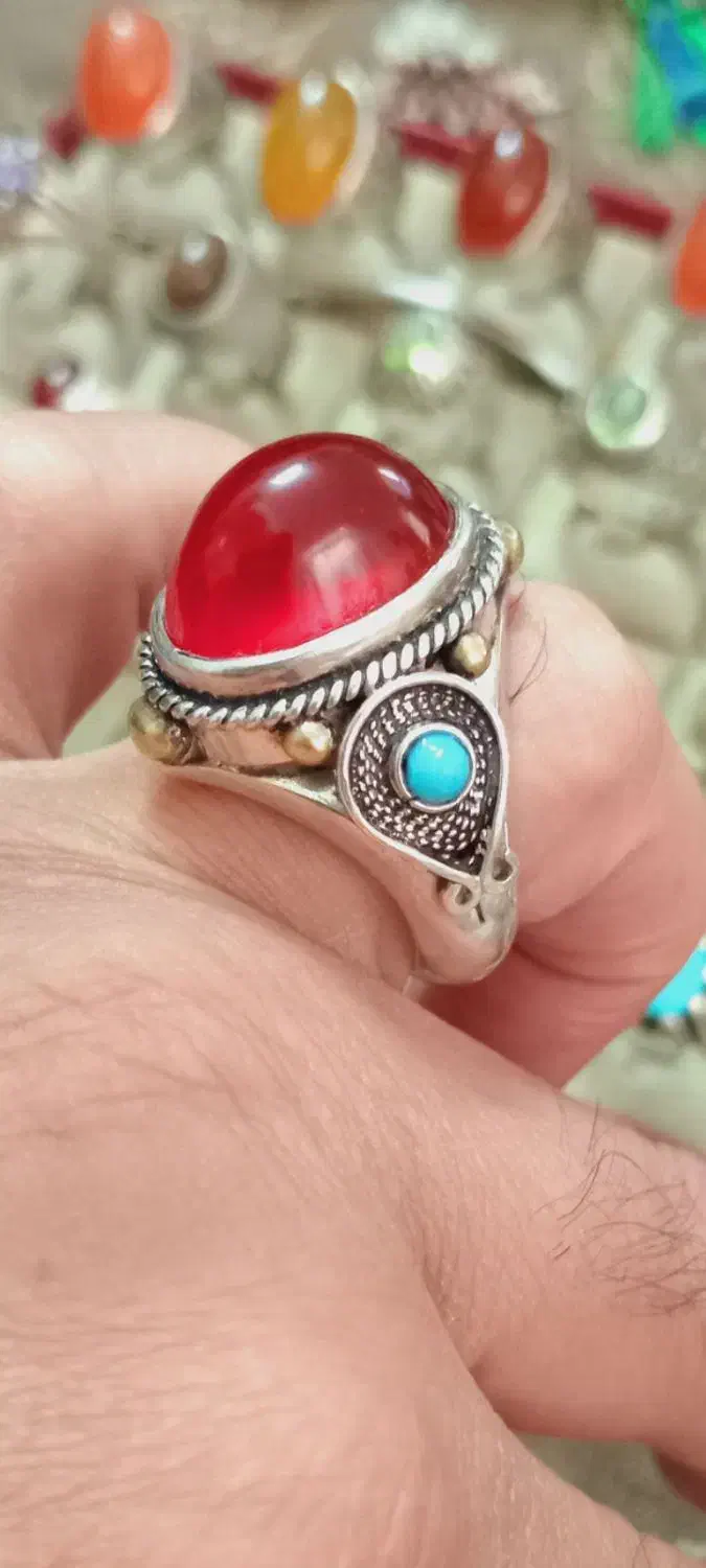 انگشتر کلکسیونی (استادحیدری) تیغ آب دار|جواهرات|ورامین, ورامین|دیوار