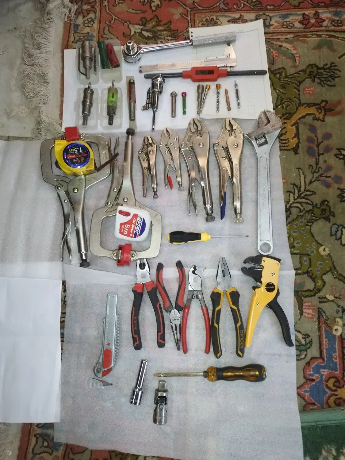 ابزار قفلی بزرگ وکوچک امبردست دوتافرانسه قفلی سی ش|ابزارآلات|پاکدشت, پاکدشت (مامازند)|دیوار