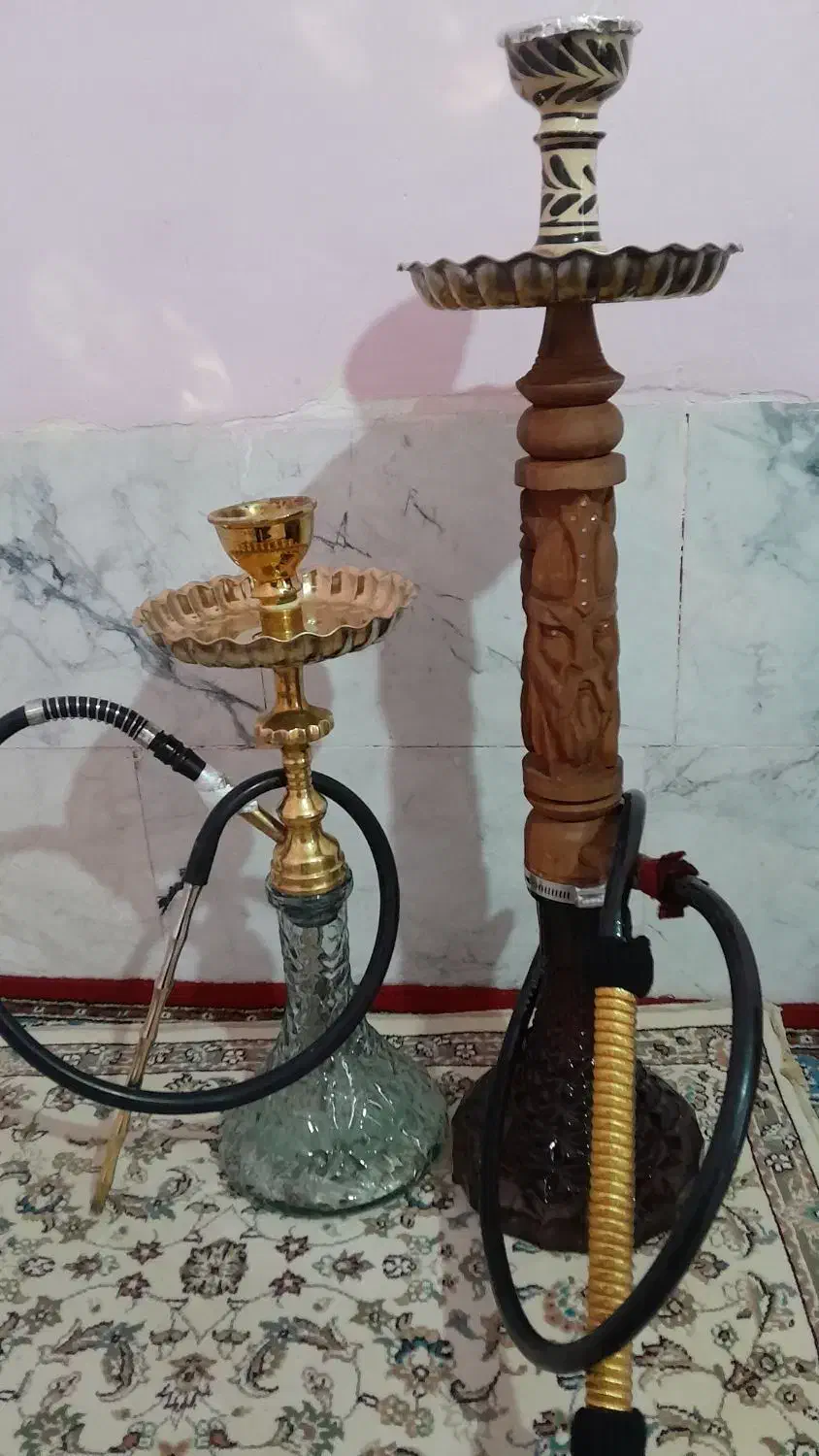 قلیون چوبی ۲سیب|کلکسیون و سرگرمی|کرمانشاه, |دیوار