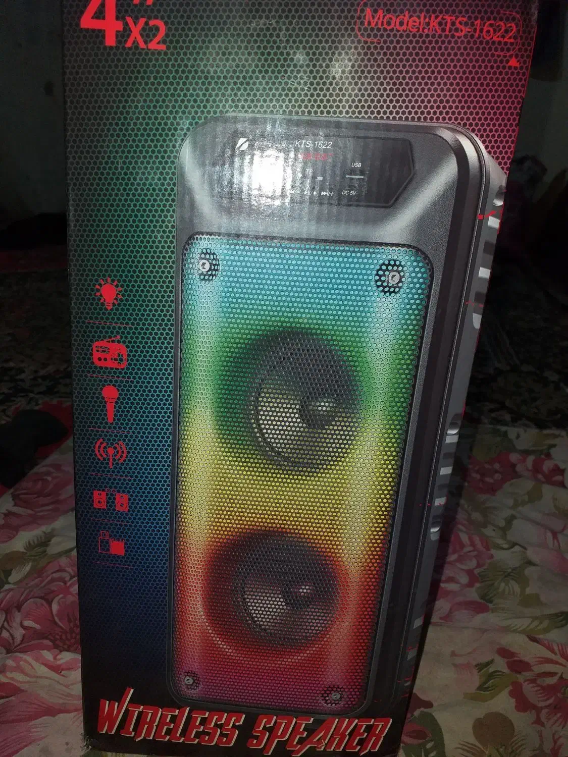 وایلس اسپیکر،رقص نوردار،قدرت صدای بالا،بولوتوث دار|پخشکننده همراه|تربتحیدریه, کلاته توکلی|دیوار