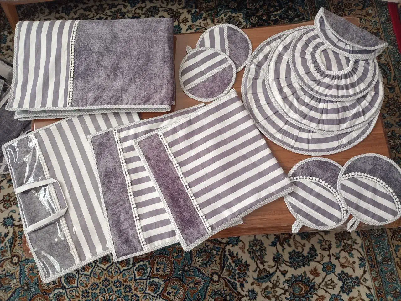 فروش منسوجات اشپزخانه و انواع سرویس اشپزخانه|سفره، حوله، دستمال آشپزخانه|ممقان, |دیوار