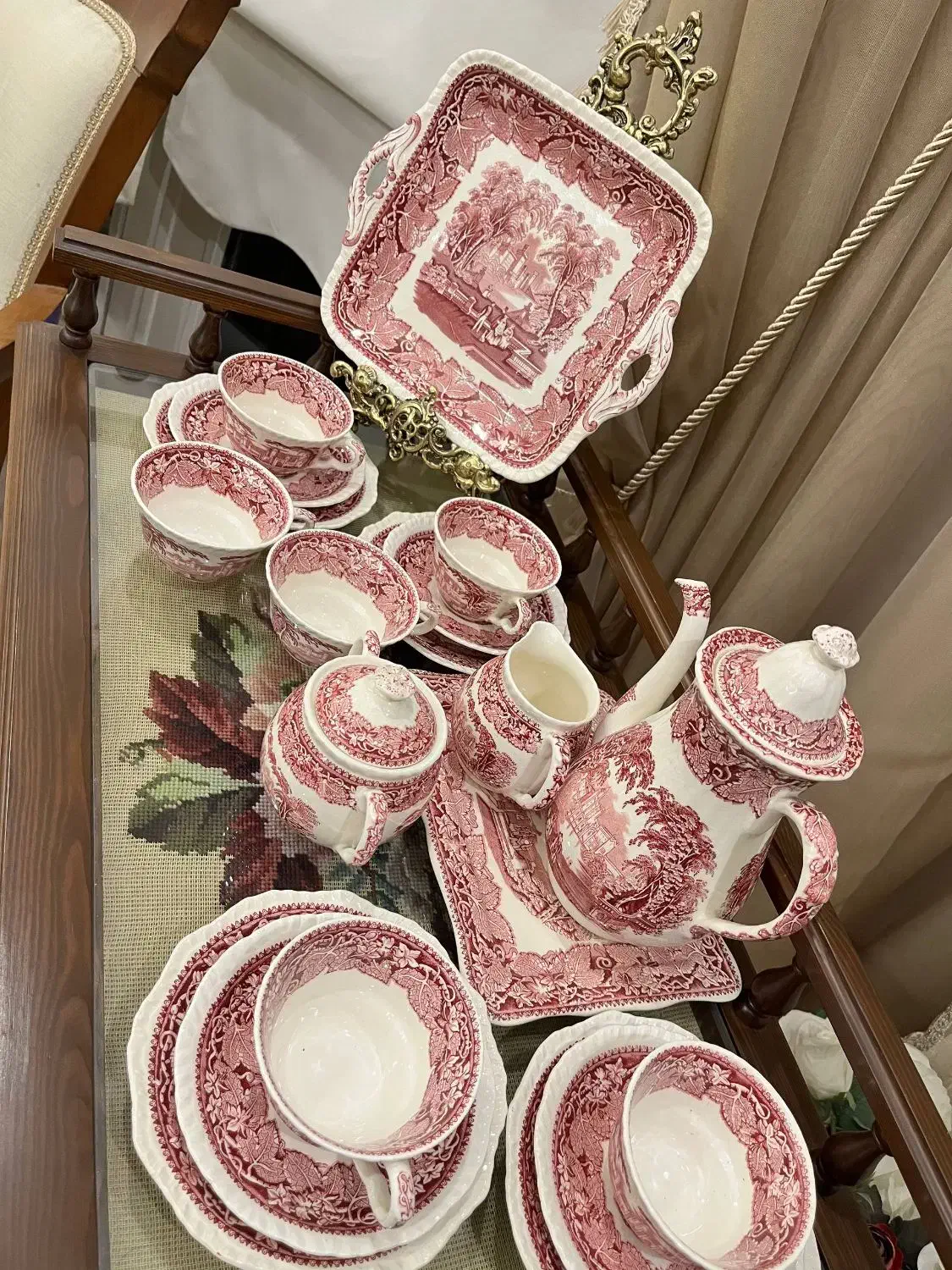 سرویس چایی خوری انتیک و قدیمی و عتیقه انگلیسی|کلکسیون اشیاء عتیقه|تهران, تجریش|دیوار