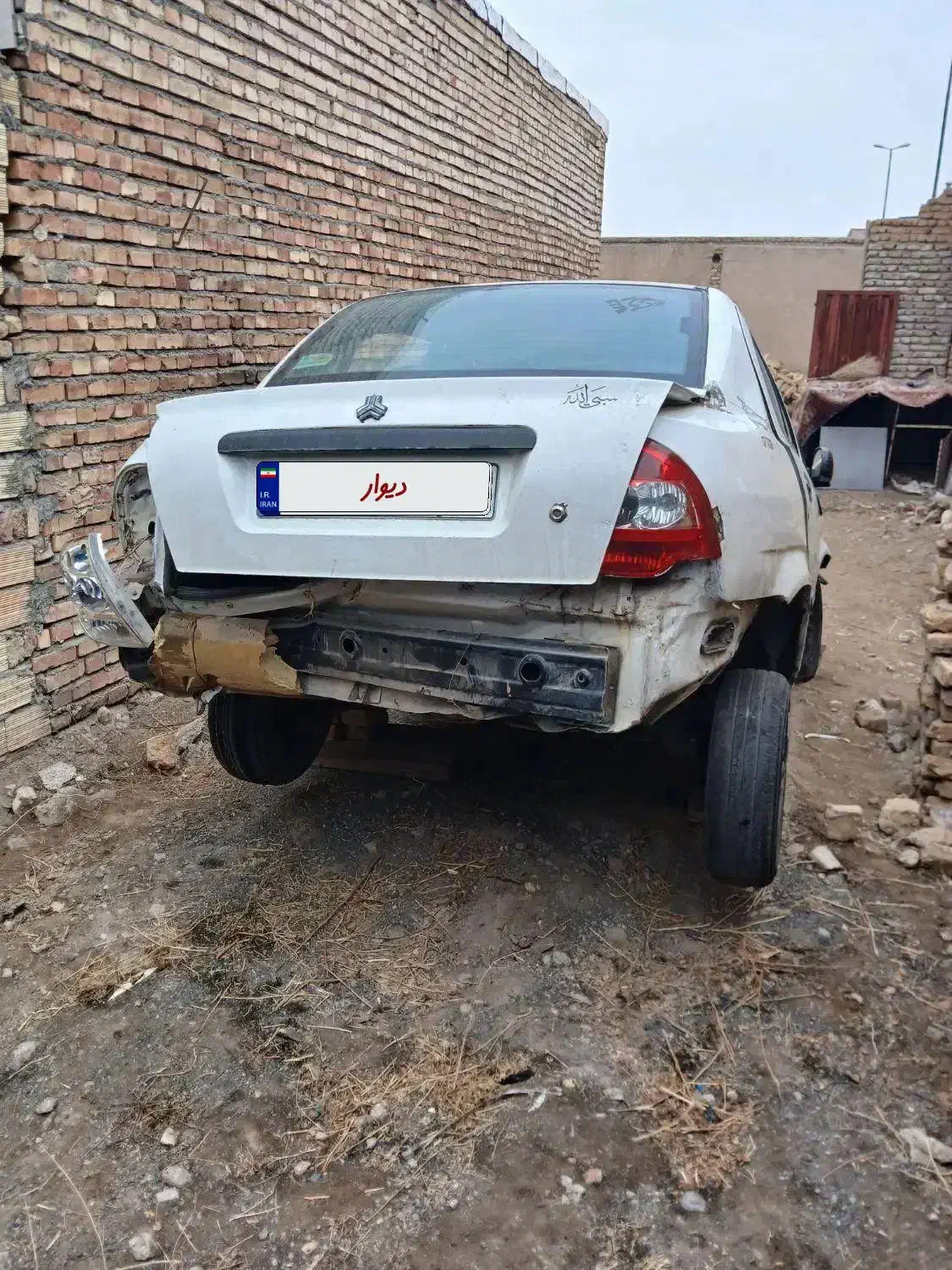 ماشین تیبا مدل ۹۳ تصادفی موتور سالم|خودرو سواری و وانت|خوی, |دیوار