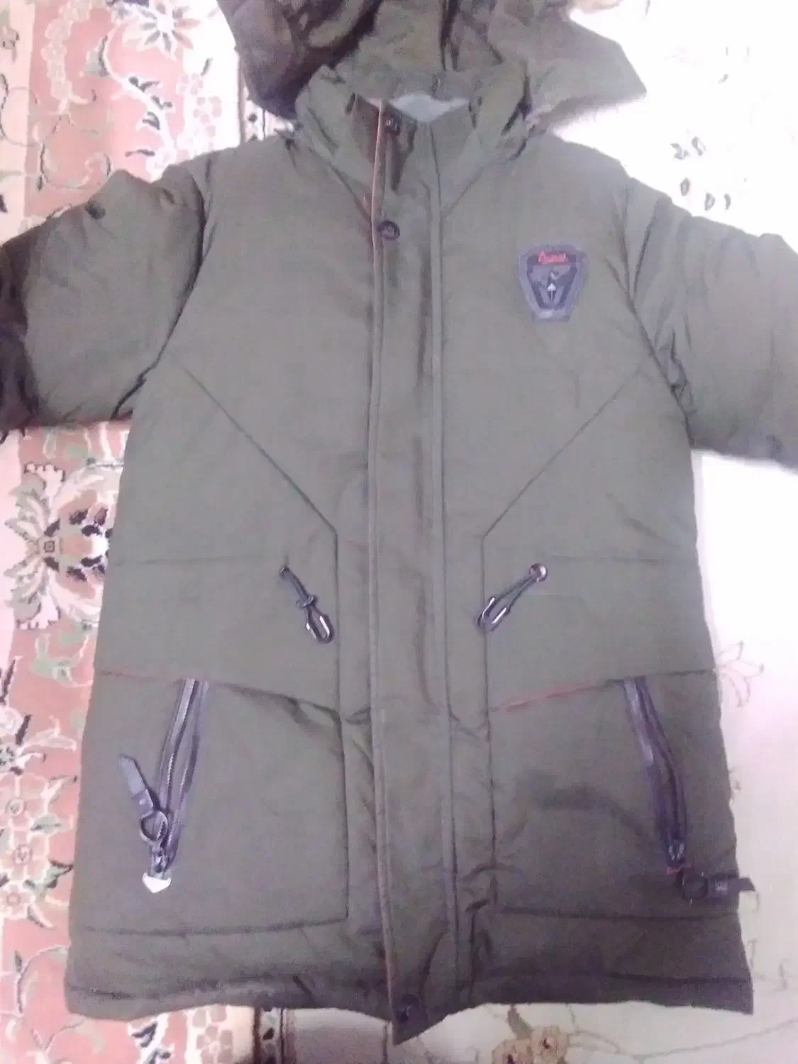 کاپشن سبز لجنی|لباس|آشخانه, |دیوار