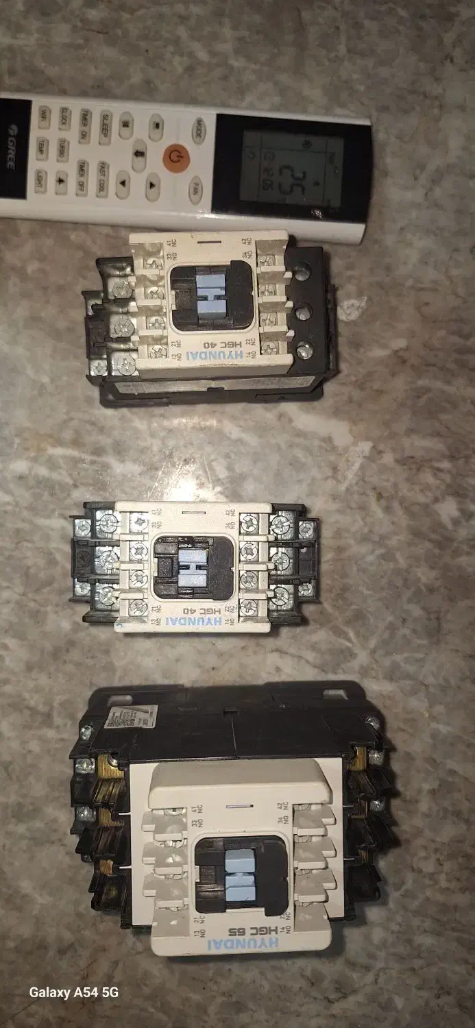 فروش ۳عدد کنتاکتور هیوندا ویک عدد کنترل اسپیلت گری|قطعات یدکی و لوازم جانبی|قشم, |دیوار