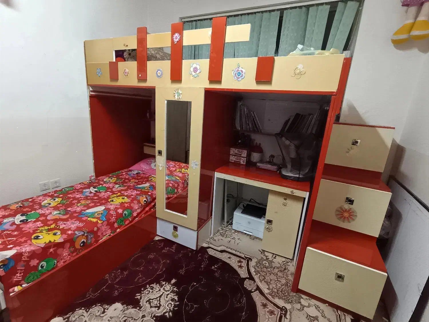 تخت خواب دوطبقه|تخت و سرویس خواب|زاهدان, |دیوار