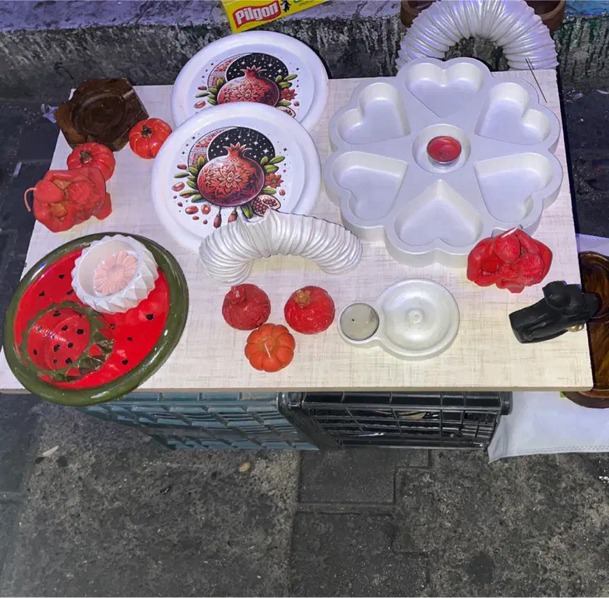 ست یلدایی و اردورخوری دست‌ساز طرح چوب|ظروف سرو و پذیرایی|تهران, صادقیه|دیوار