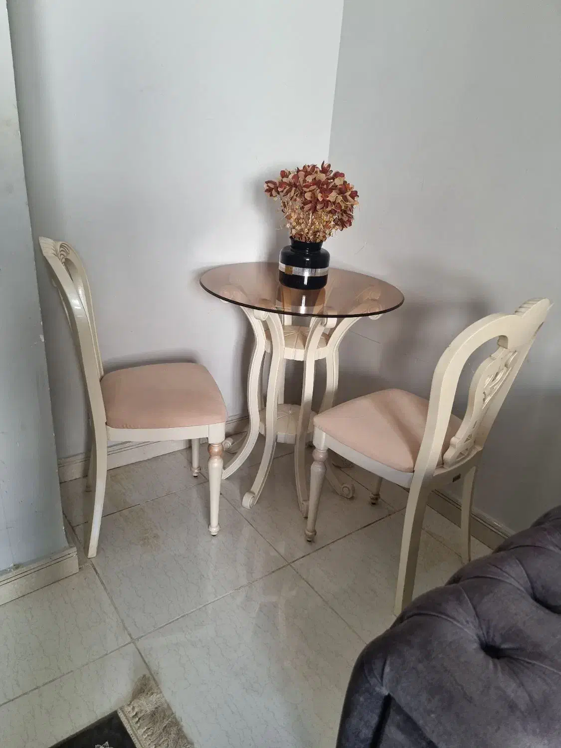 میزوصنلی دونفره|میز و صندلی غذاخوری|قشم, |دیوار