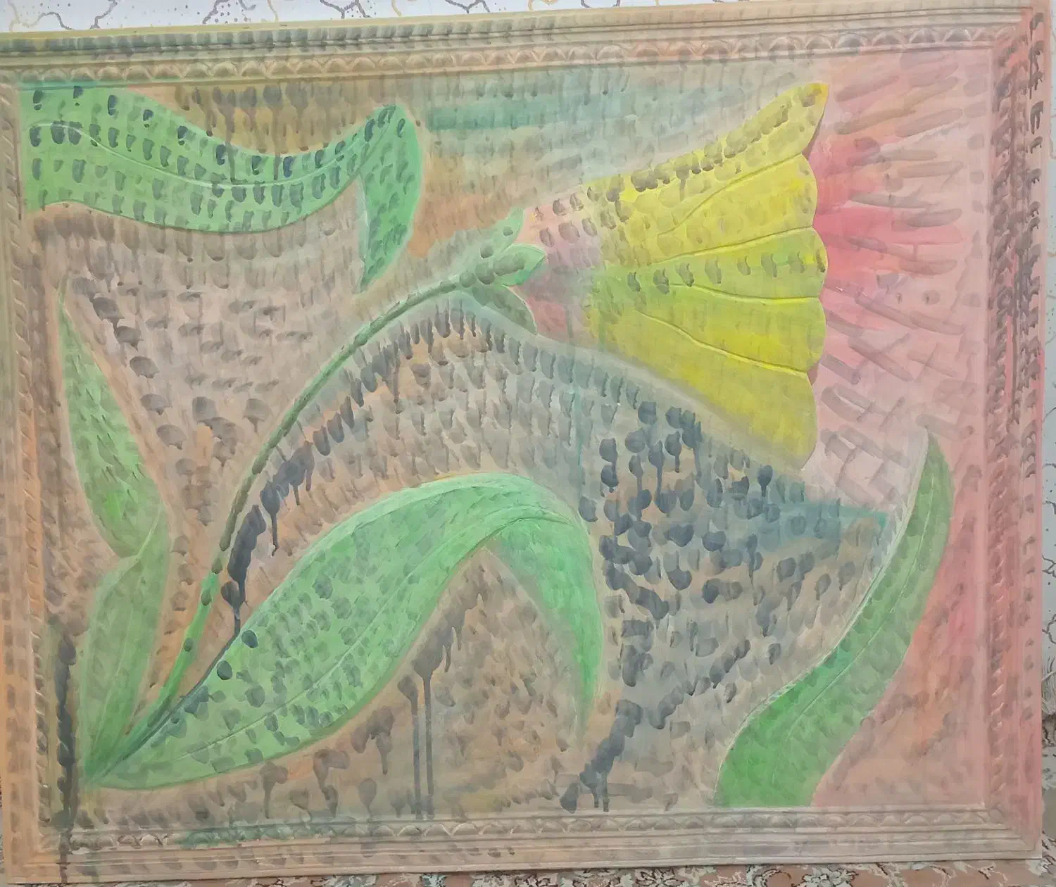 تابلوگچبری نقاشی شده با آبرنگ|تابلو، نقاشی، عکس|بابل, |دیوار