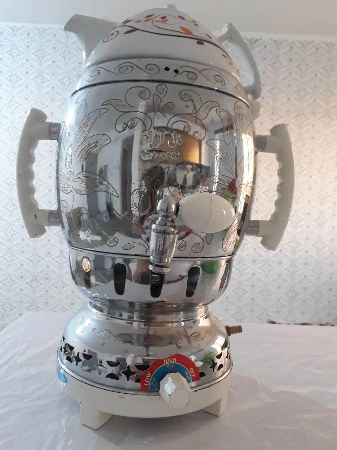 سماورگازی همراه باقوری|سماور، چایساز، قهوهساز|آبیک, |دیوار