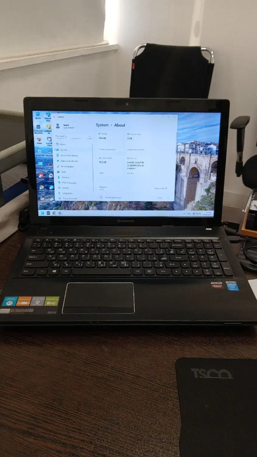 فروش لپتاپ لنوو مدل g510 ارتقا یافته lenovo|رایانه همراه|تهران, کوی بیمه|دیوار
