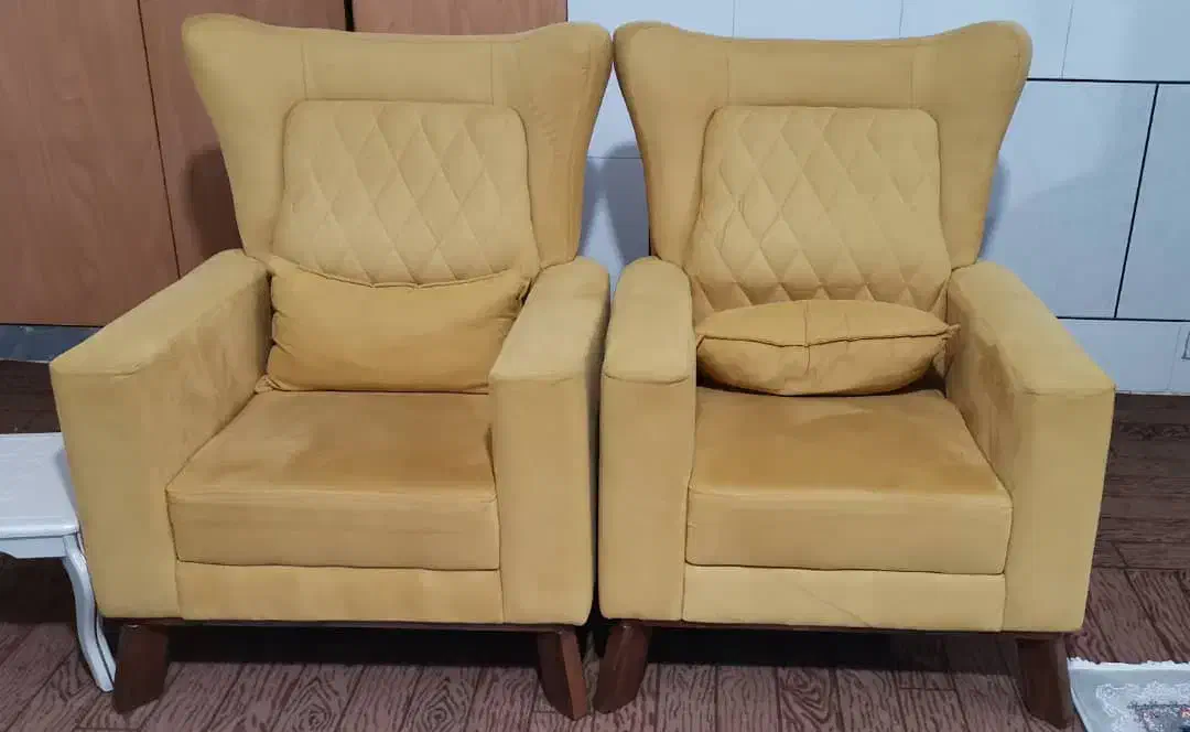 ی دست مبل ۷ نفره طوسی خردلی نو|مبلمان خانگی و میز عسلی|بوئین زهرا, |دیوار