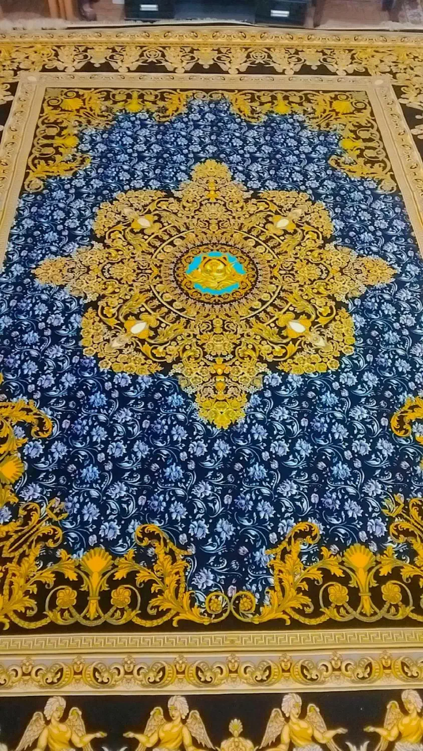 فرش سورنا ورساچه سرمه ای|فرش|وحیدیه, |دیوار