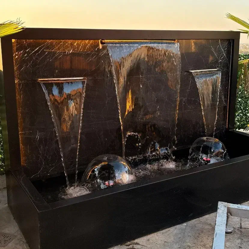 آبنما ابنما ترکیب پرده ای قارچی|صنایع دستی و سایر لوازم تزئینی|اصفهان, قهجاورستان|دیوار