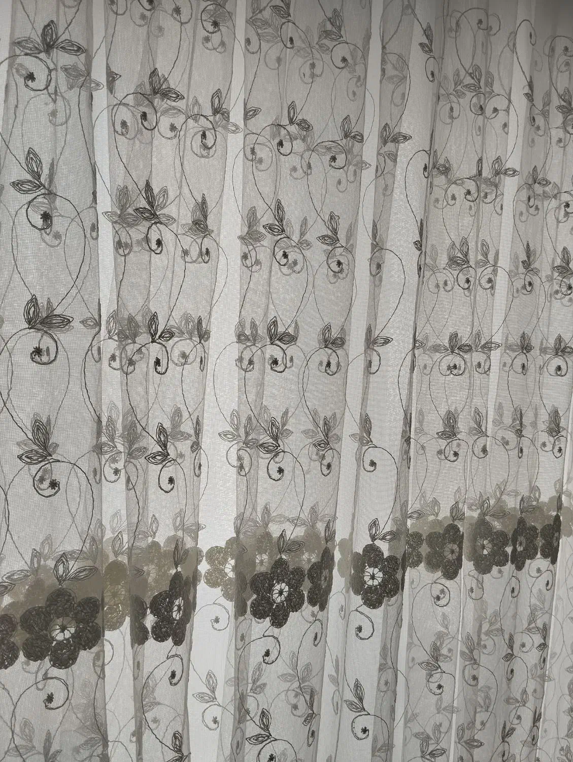 پرده توری زیبا برجسته|پرده، رانر، رومیزی|خرمدره, |دیوار