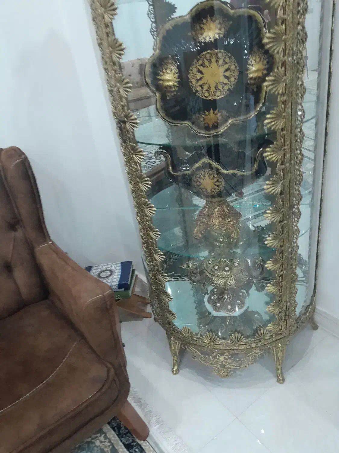 بوفه ساعت سماور وزیر سماوری ومیوه خوری همگی برنج|بوفه، ویترین، کنسول|اسلامشهر, شهرک قائمیه|دیوار