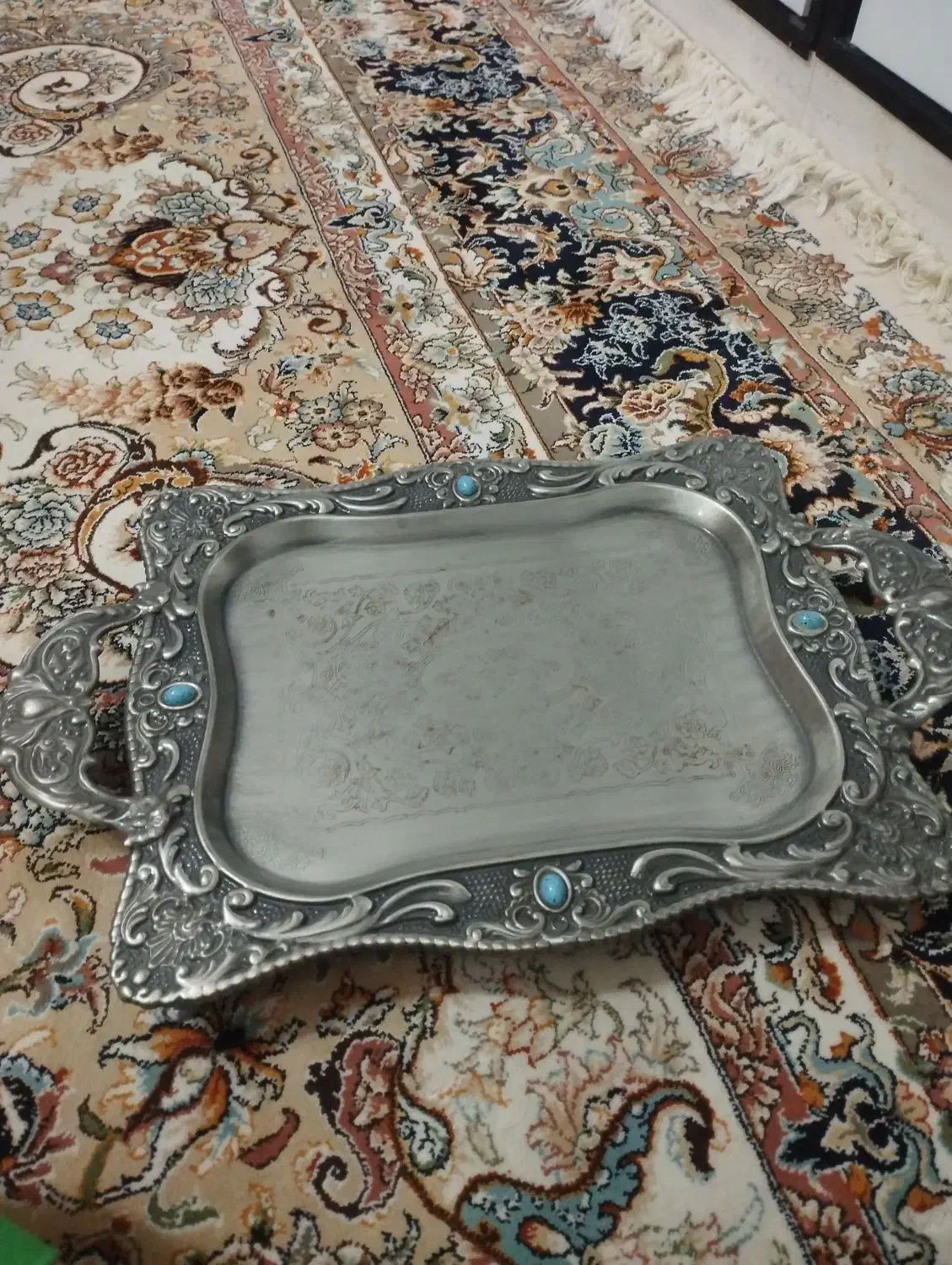 سینی پایه دار|ظروف سرو و پذیرایی|اردکان, |دیوار