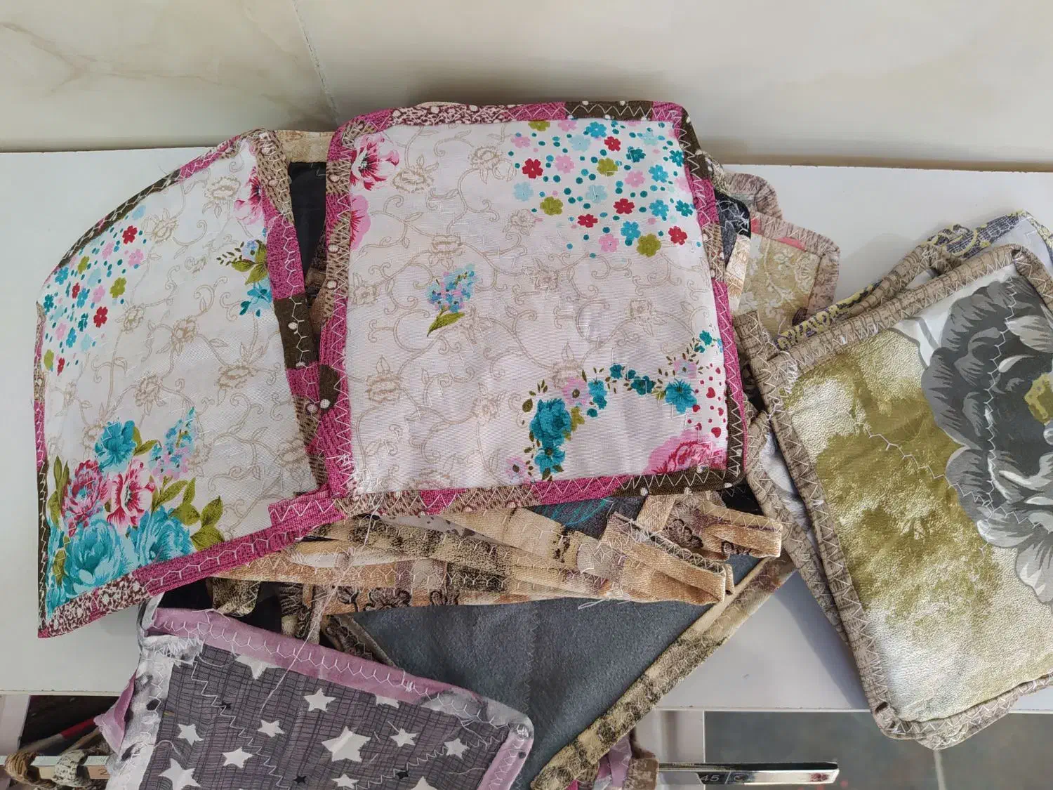 دستگیره آشپزخانه جفتی 10 تعداد محدود|سفره، حوله، دستمال آشپزخانه|نورآباد, |دیوار