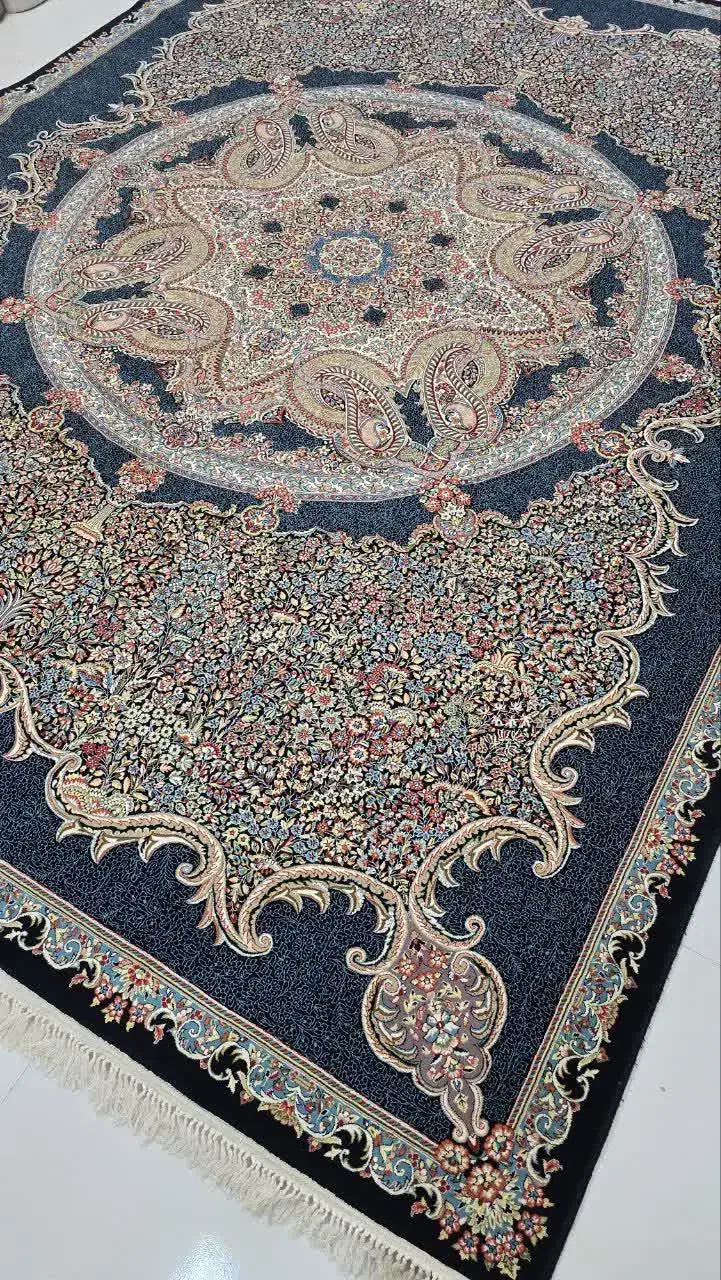 دو تخته فرش12متری700شانه دستبافت گونه|فرش|ایلام, |دیوار