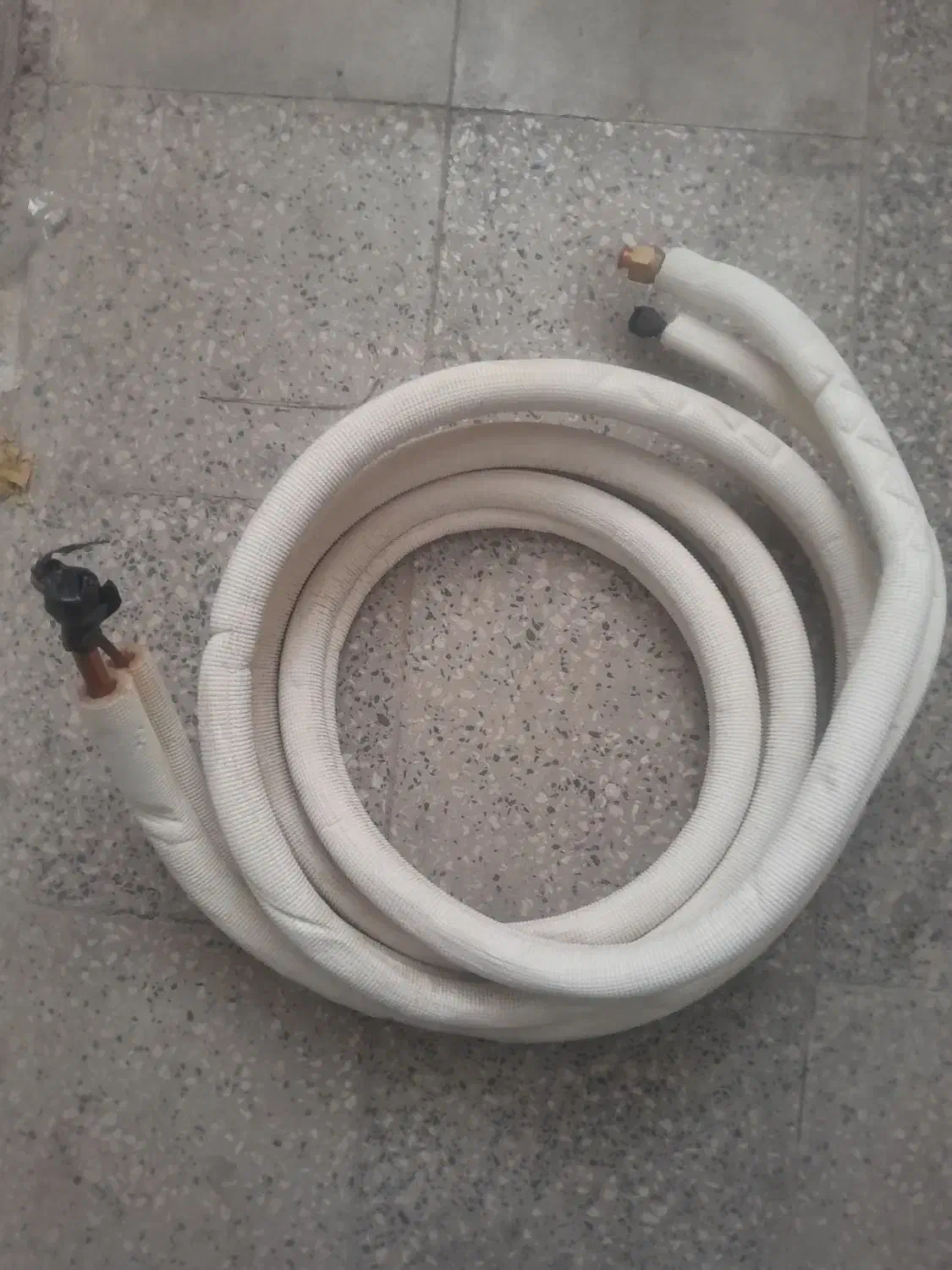 لوله مسی نو - ۱۰متری -با عایق جهت انواع اسپیلت|کولر گازی و فن‌کوئل|شیراز, هفت تنان|دیوار