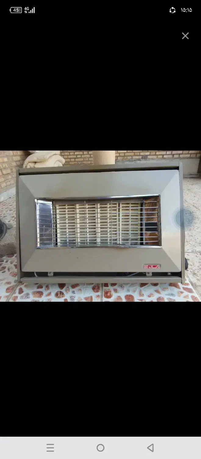 بخاری دیواری تمیز سالم درحد نو رنگ مشکی|بخاری، هیتر، شومینه|سوسنگرد, |دیوار