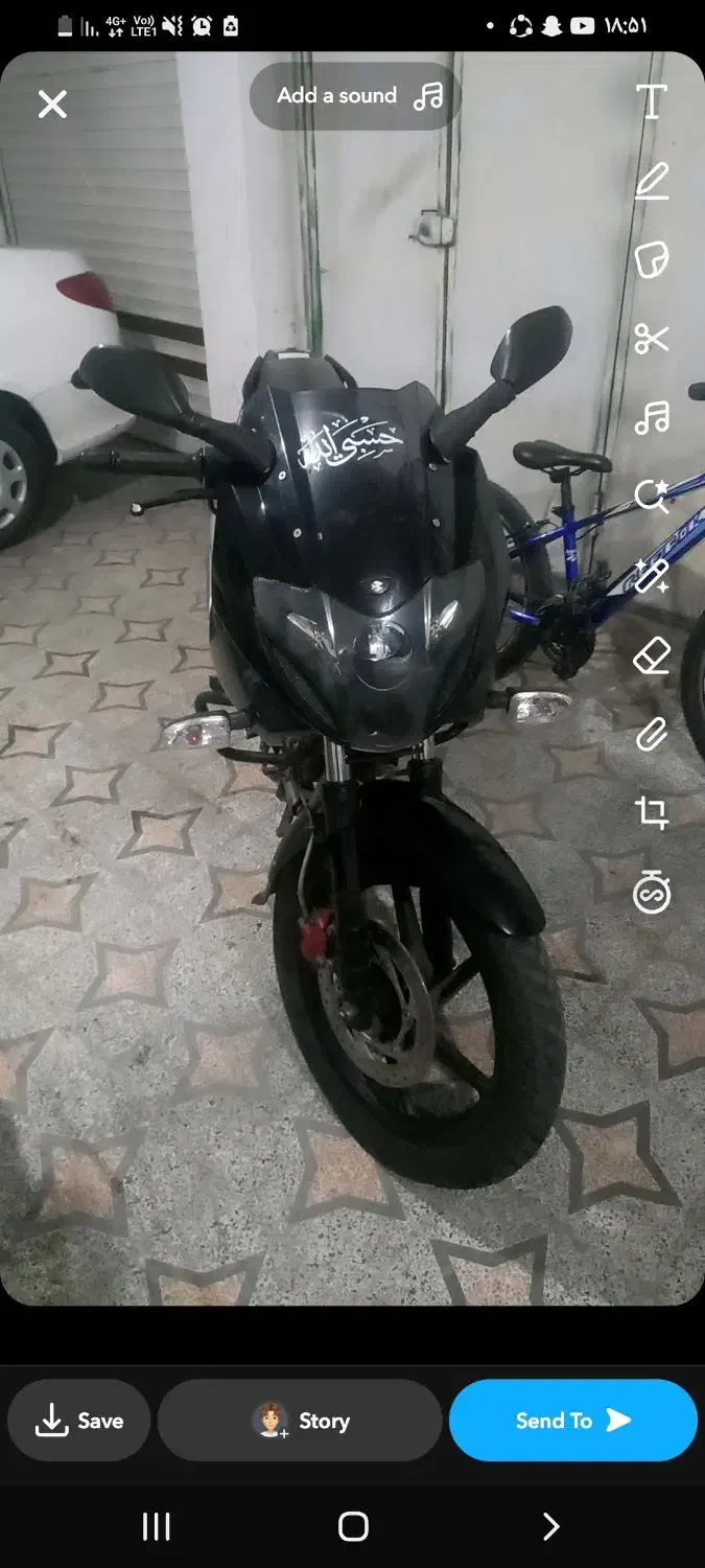 فروش فوری موتور پالس ۲۲۰|موتورسیکلت|رشت, کوی جام جم|دیوار