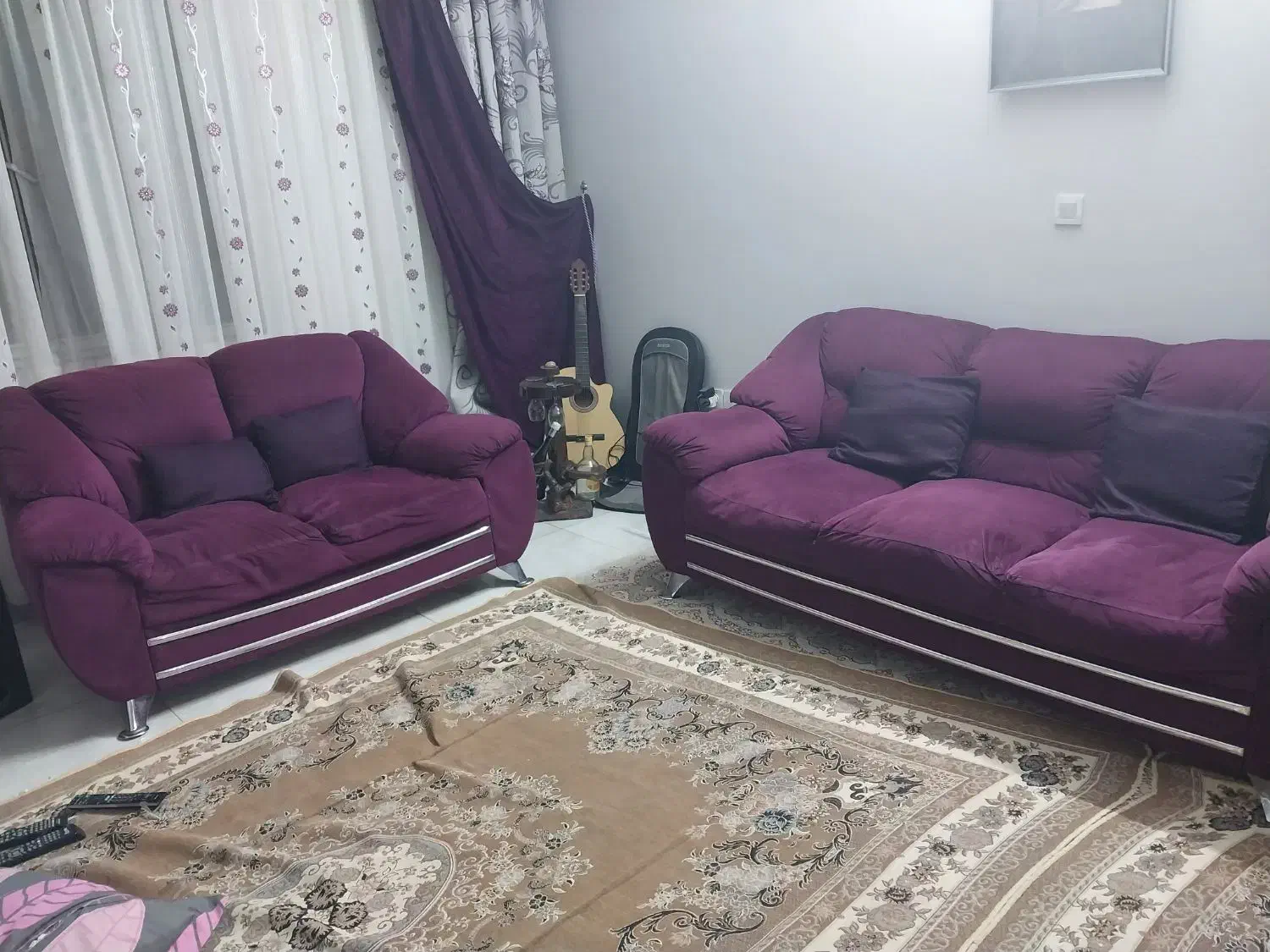 یه دست مبل ۶ نفره کارکرده به همراه عسلی|مبلمان خانگی و میز عسلی|فردیس, نسترن غربی|دیوار