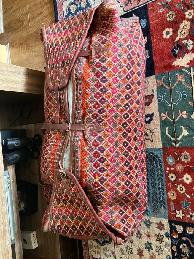 مفرش قدیمی اصل|گلیم، جاجیم، گبه|اصفهان, ناژوان|دیوار