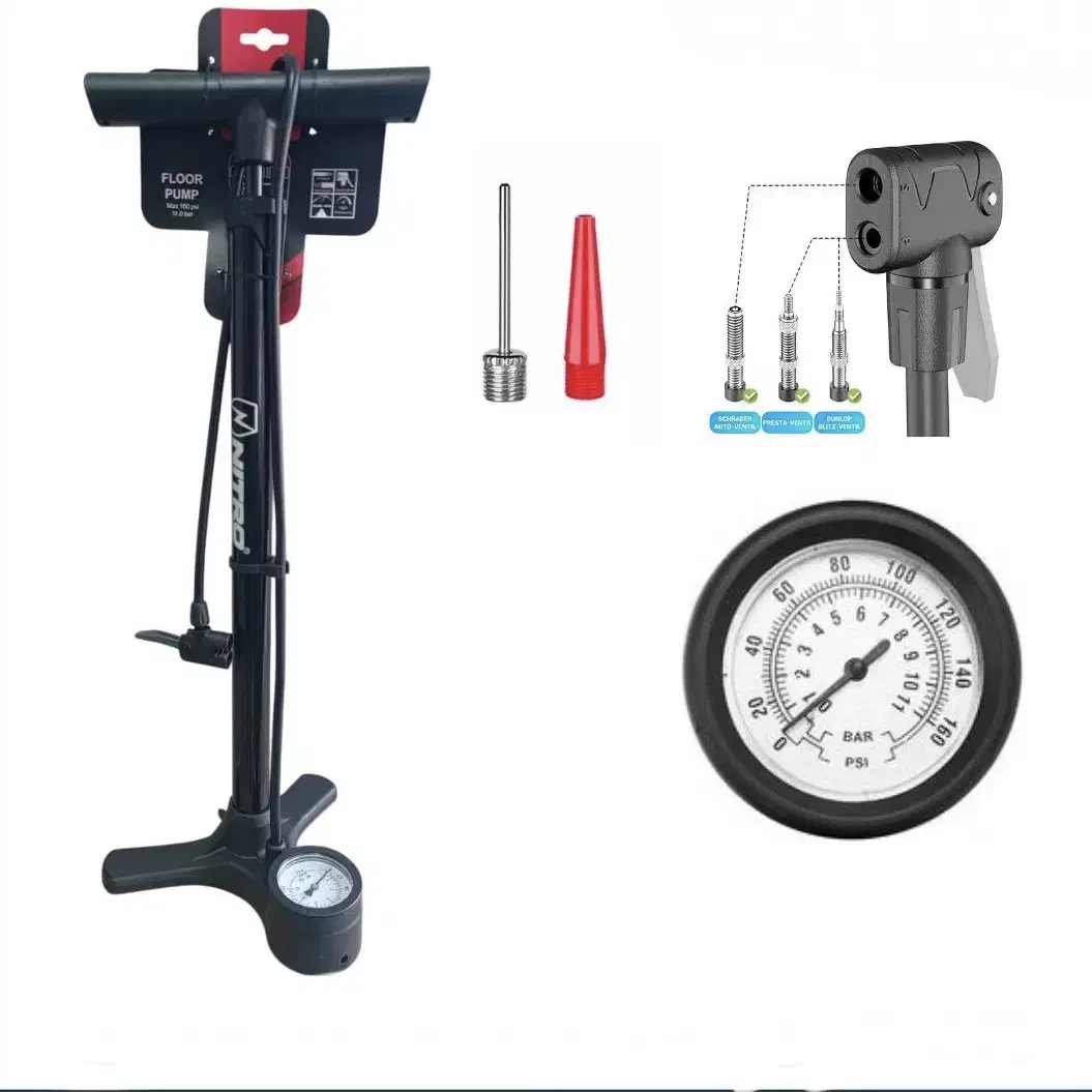 تلمبه ایستاده درجه دار NITRO|دوچرخه، اسکیت، اسکوتر|تبریز, |دیوار