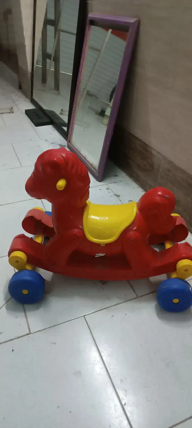 اسب چهار چرخ|اسباب‌بازی بچه|گرگان, |دیوار