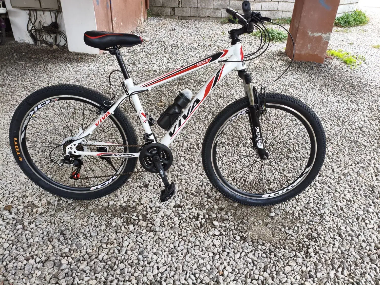 دوچرخه 26 اورسایز کمک دار رنگ سفید|دوچرخه، اسکیت، اسکوتر|نور, |دیوار