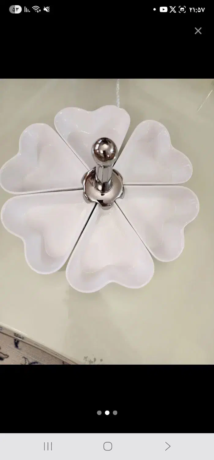 ظرف شکلات خوری طرح قلبی ،جای شکلات وتنقلات|ظروف سرو و پذیرایی|کرمانشاه, |دیوار