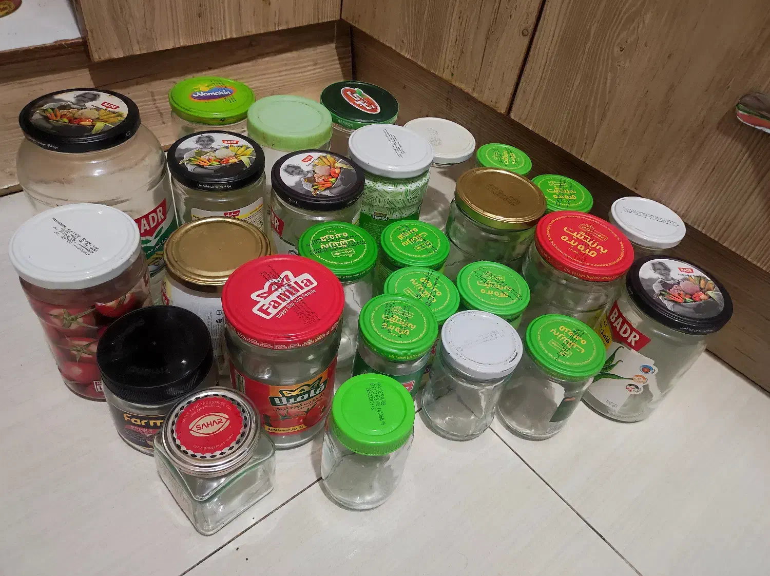 شیشه ترشی ومربا|ظروف نگهدارنده، پلاستیکی، یک‌بارمصرف|بندرعباس, |دیوار