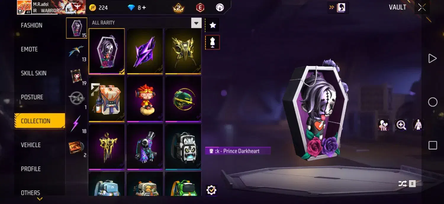 اکانت فری فایر و کلاف|کنسول، بازی ویدئویی و آنلاین|سبزوار, شرق کال جنوبی (شمس آبادی)|دیوار