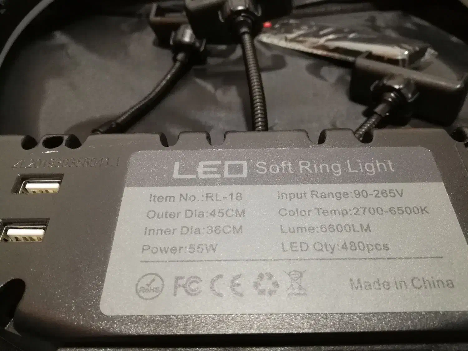 رینگ لایت RL18|دوربین عکاسی و فیلم‌برداری|قزوین, |دیوار