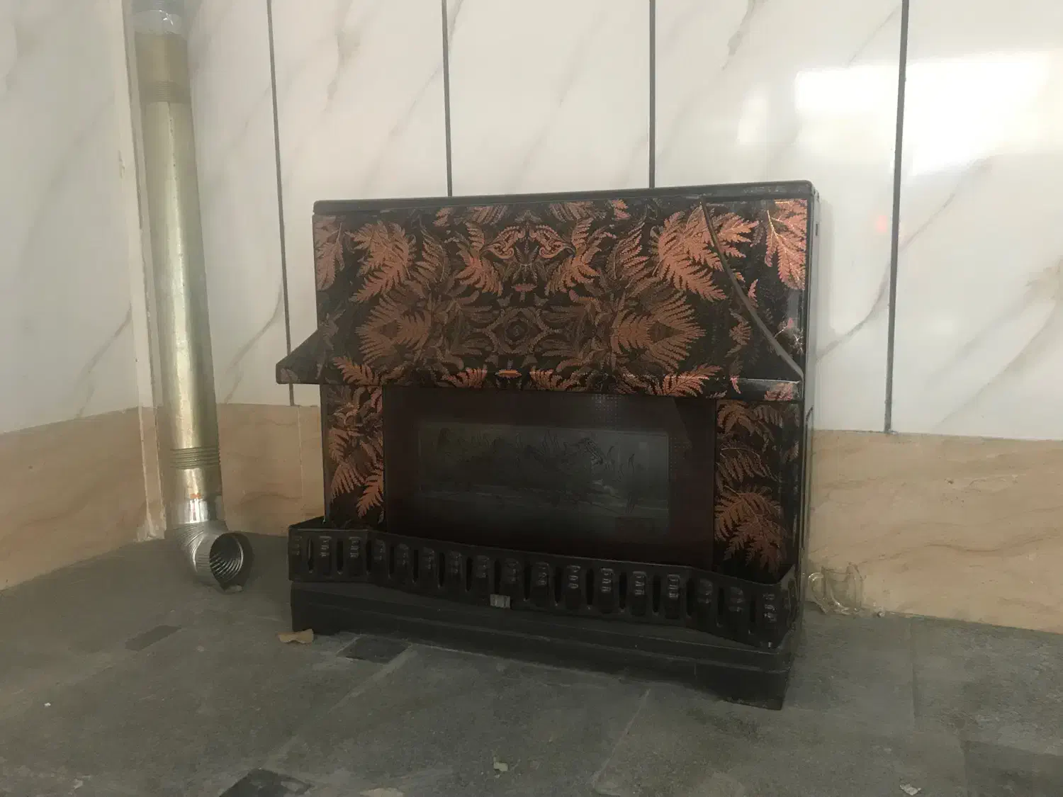 بخاری گازی شکل شومینه|بخاری، هیتر، شومینه|تهران, هاشم‌آباد|دیوار