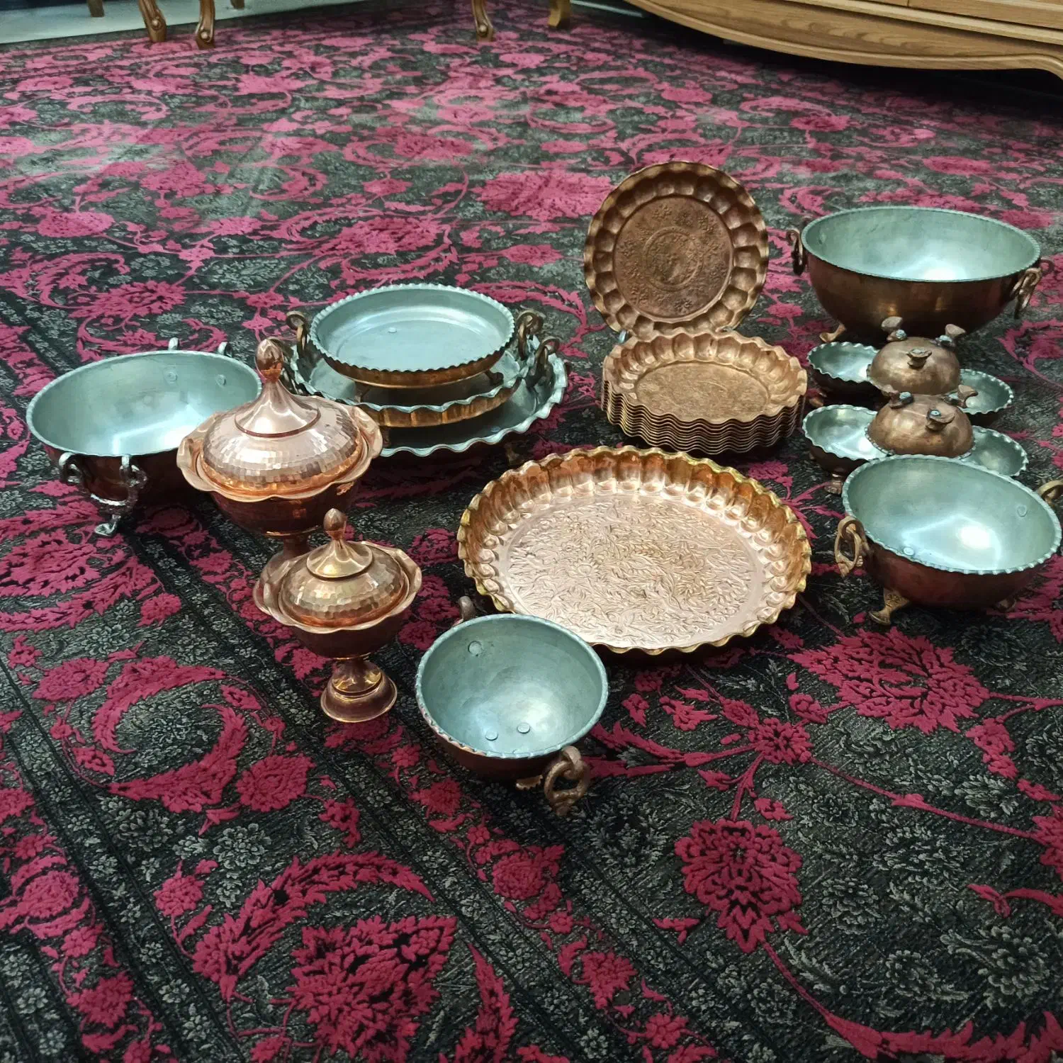 ظروف مسی|ظروف سرو و پذیرایی|تهران, تهرانسر شمالی|دیوار