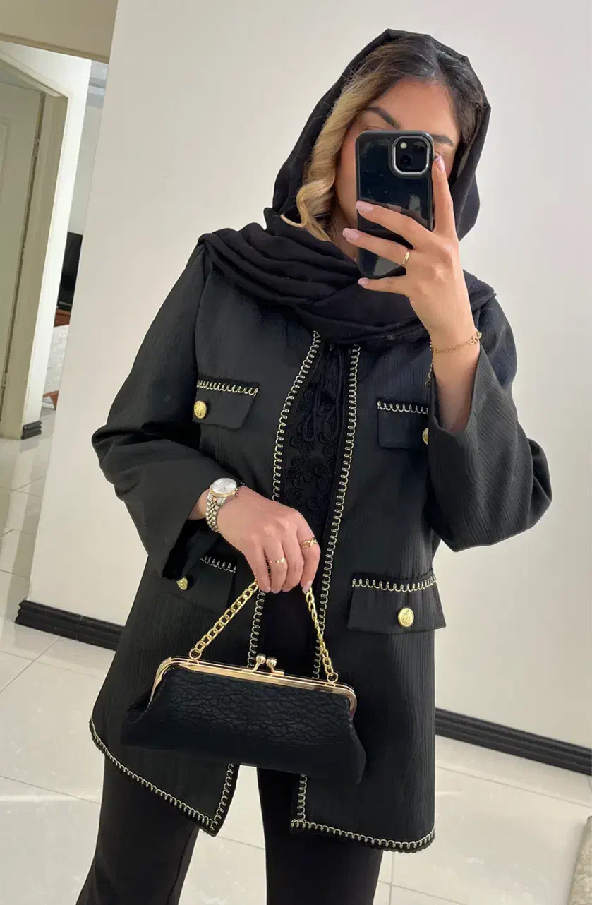 مانتو کتی مشکی مزونی|لباس|پردیس, فاز ۳|دیوار