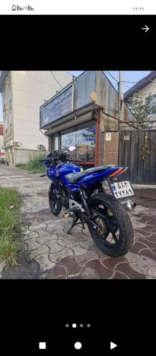 پالس ۲۲۰تمیز در حد|موتورسیکلت|بندر انزلی, اطبا|دیوار