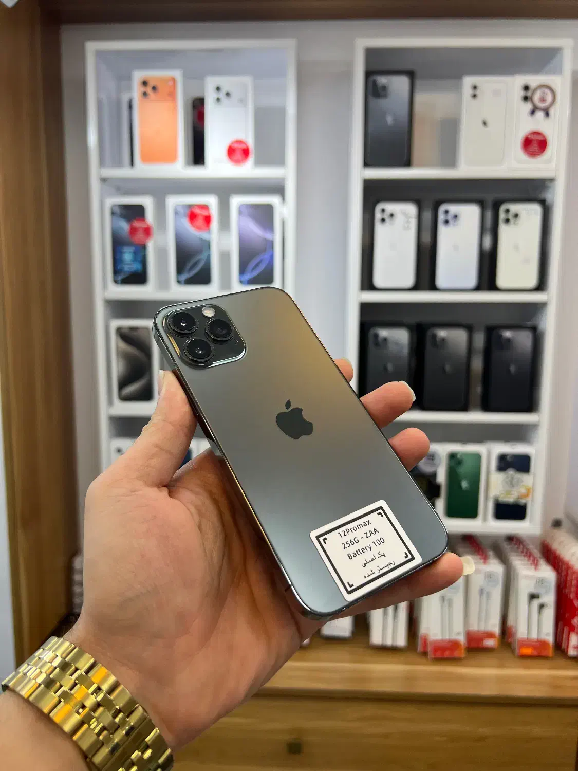 آیفون ۱۲ پرومکس ۲۵۶ گیگ پک اصلی Zaa باتری ۱۰۰|موبایل|رشت, بازار|دیوار