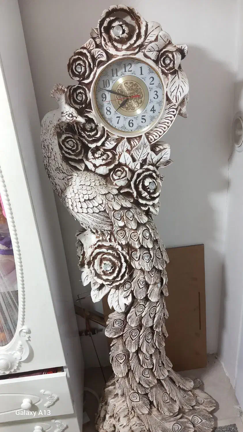 ساعت قدی طرح طاووس|ساعت دیواری و تزئینی|مشهد, ایثارگران|دیوار