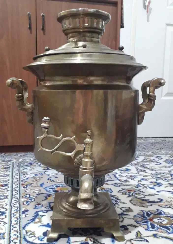 سماورذغالی روسی ونفتی-قپان-آبغوره گیرقدیمی|کلکسیون اشیاء عتیقه|پردیس, فاز ۱۱|دیوار