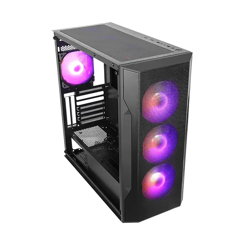 کیس گیمینگ همراه با مانیتور و لوازم|رایانه رومیزی|صحنه, |دیوار