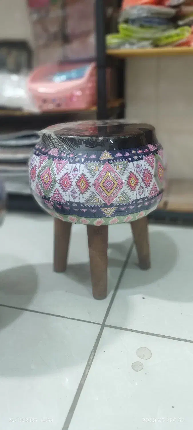 پاف چهار پایه طرح مراکشی|صندلی و نیمکت|قم, شهرک امام حسین|دیوار