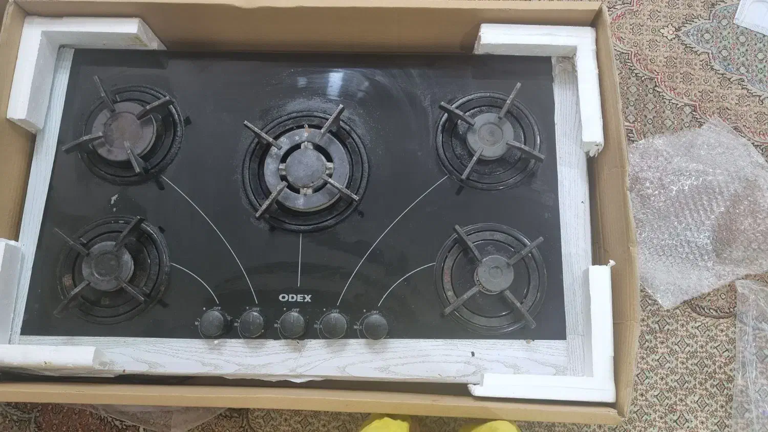 اجاق گاز ۵ شعله کامل سالم|اجاق گاز و لوازم برقی پختوپز|رشت, رودباری|دیوار
