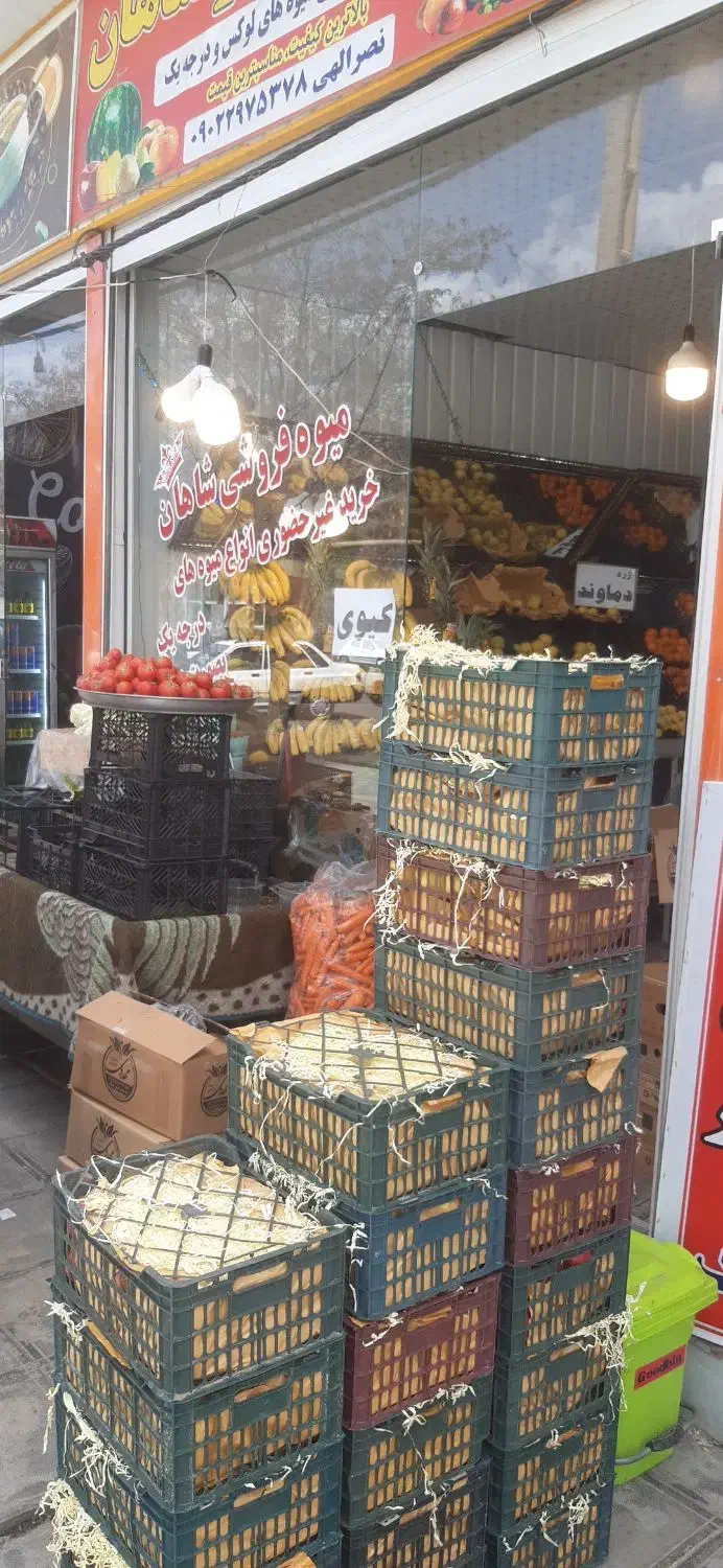 چند عدد طبق میوه فروشی وآیینه|فروشگاه و مغازه|بروجرد, |دیوار