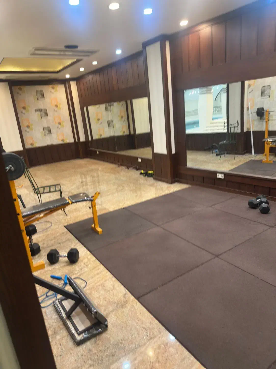 ۸۵ متر سالن ورزش (هوم جیم) اقدسیه|اجارهٔ دفتر کار، اتاق اداری، مطب|تهران, اقدسیه|دیوار