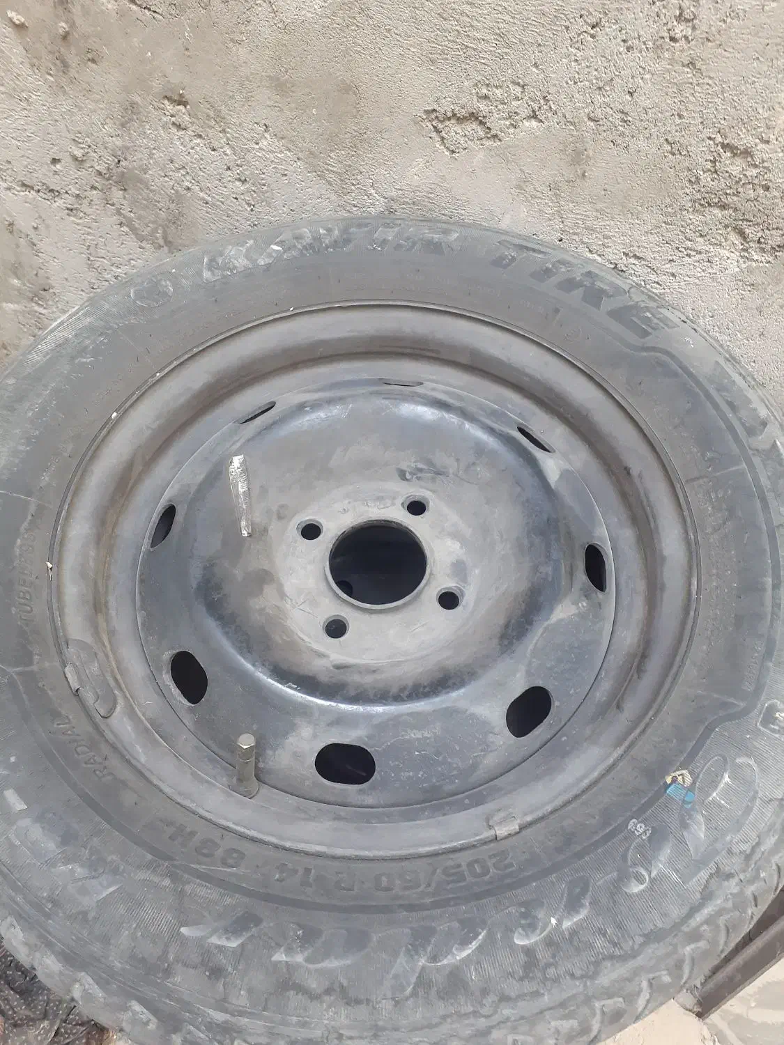 ۴حلقه رینگ فولادی ۱۴ به همراه۴حلقه لاستیک|قطعات یدکی و لوازم جانبی|جیرفت, |دیوار