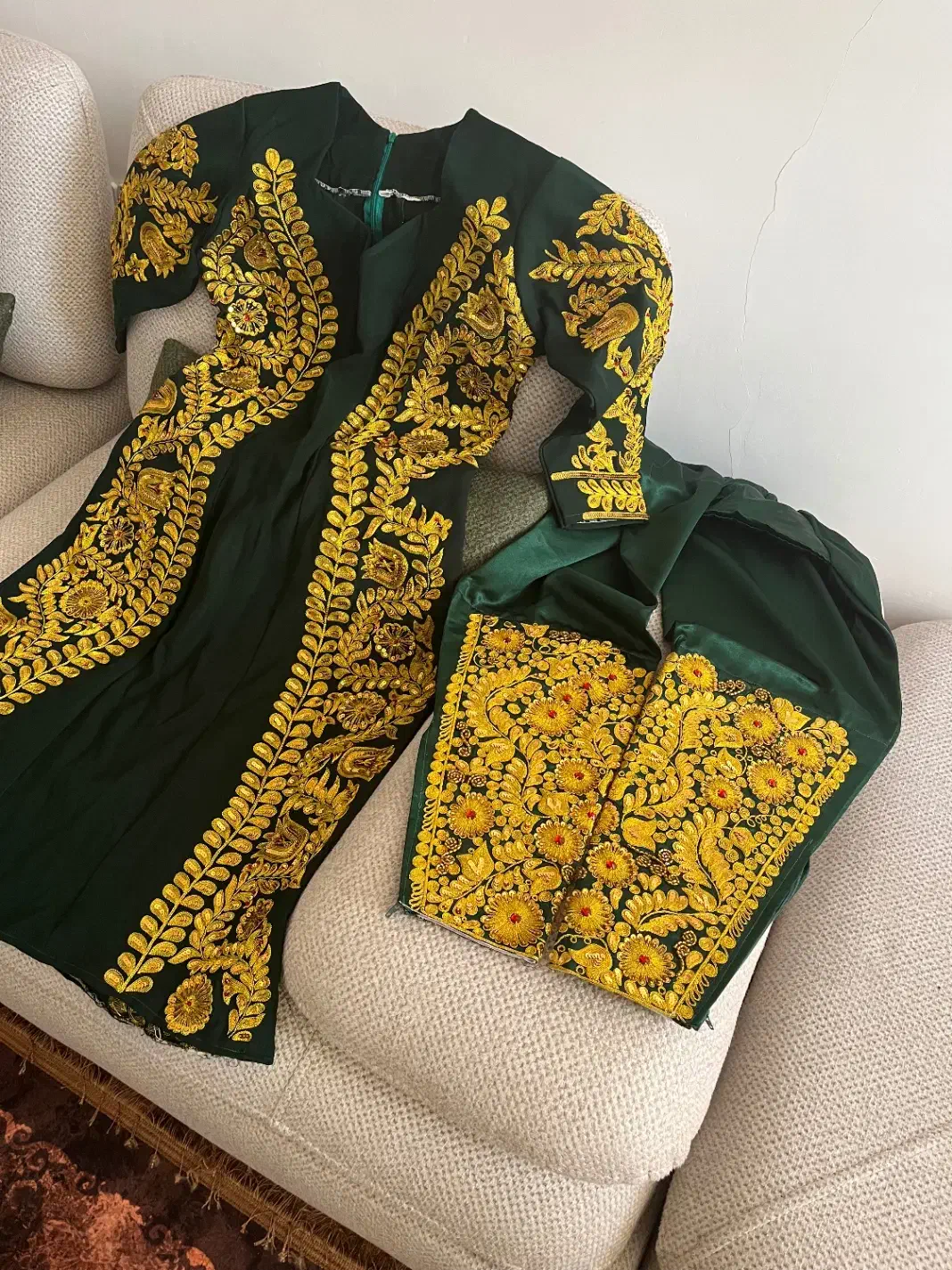 پیراهن شلوار گلابتونی|لباس|میناب, |دیوار