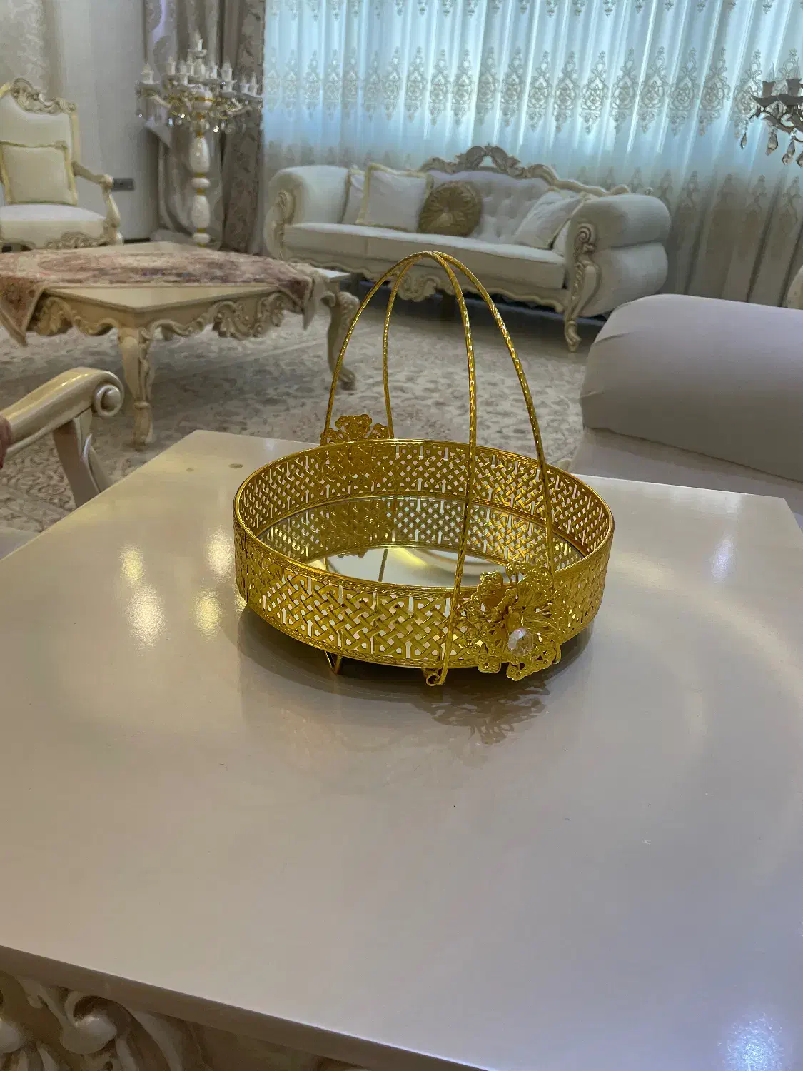 شیرینی خوری و شکلات خوری طلایی|ظروف سرو و پذیرایی|قم, دانشگاه قم|دیوار